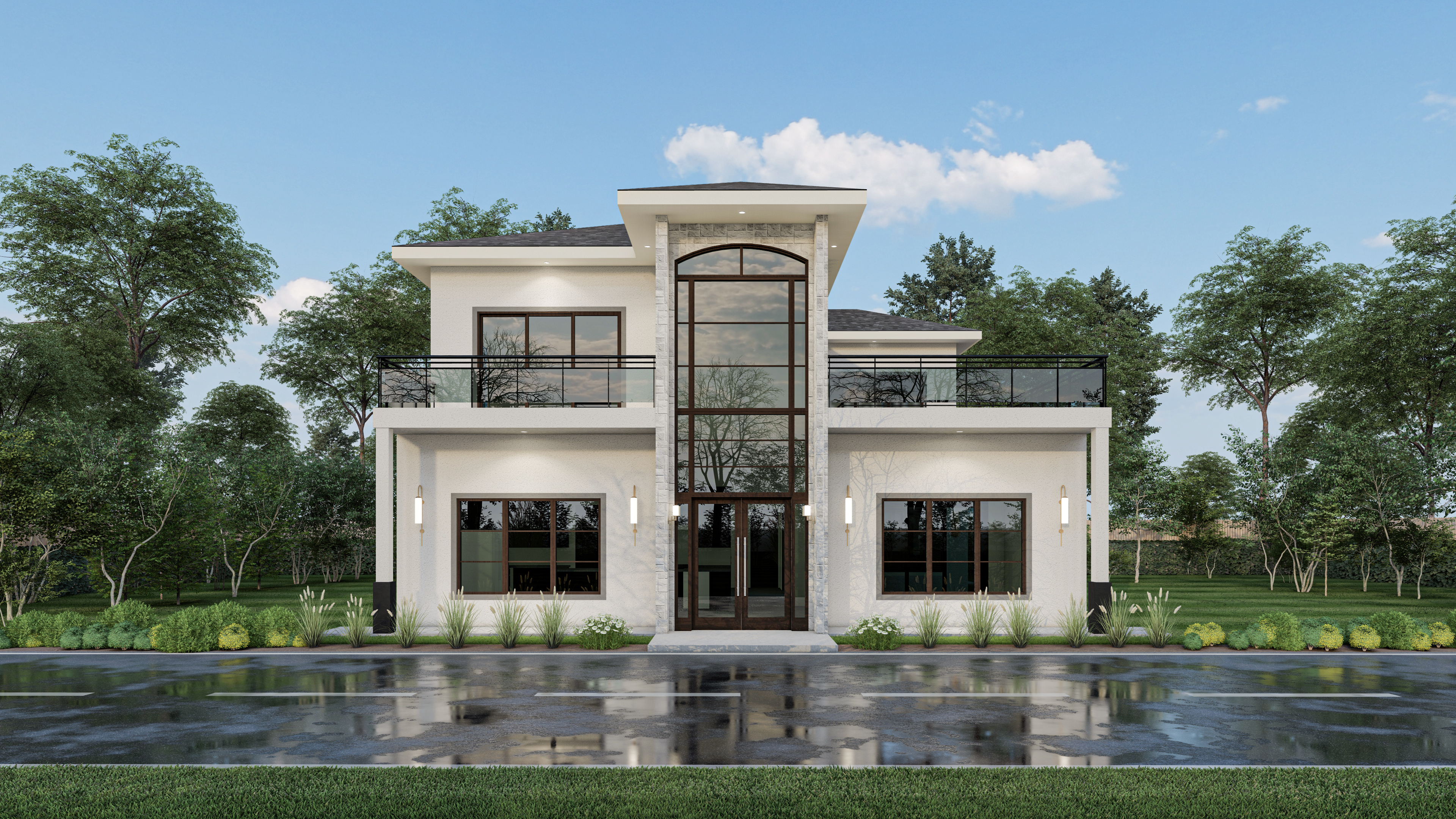 Athena exterior front view